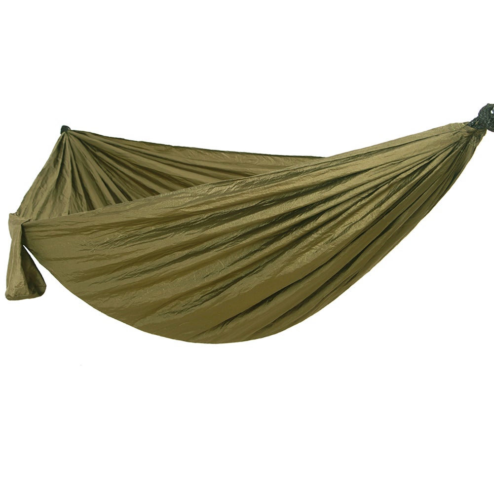 Hamac double portable pour camping et voyage avec sangles pour arbres (300 x 200 cm) - 4