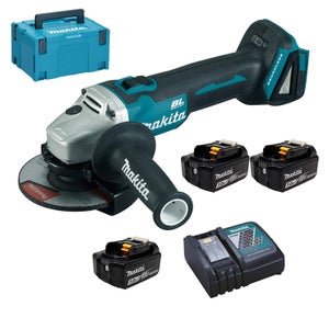 Meuleuse Angle 125mm MAKITA 18V - 2 Batteries 5.0Ah - Coffret MAKPAC - DGA513RTJ