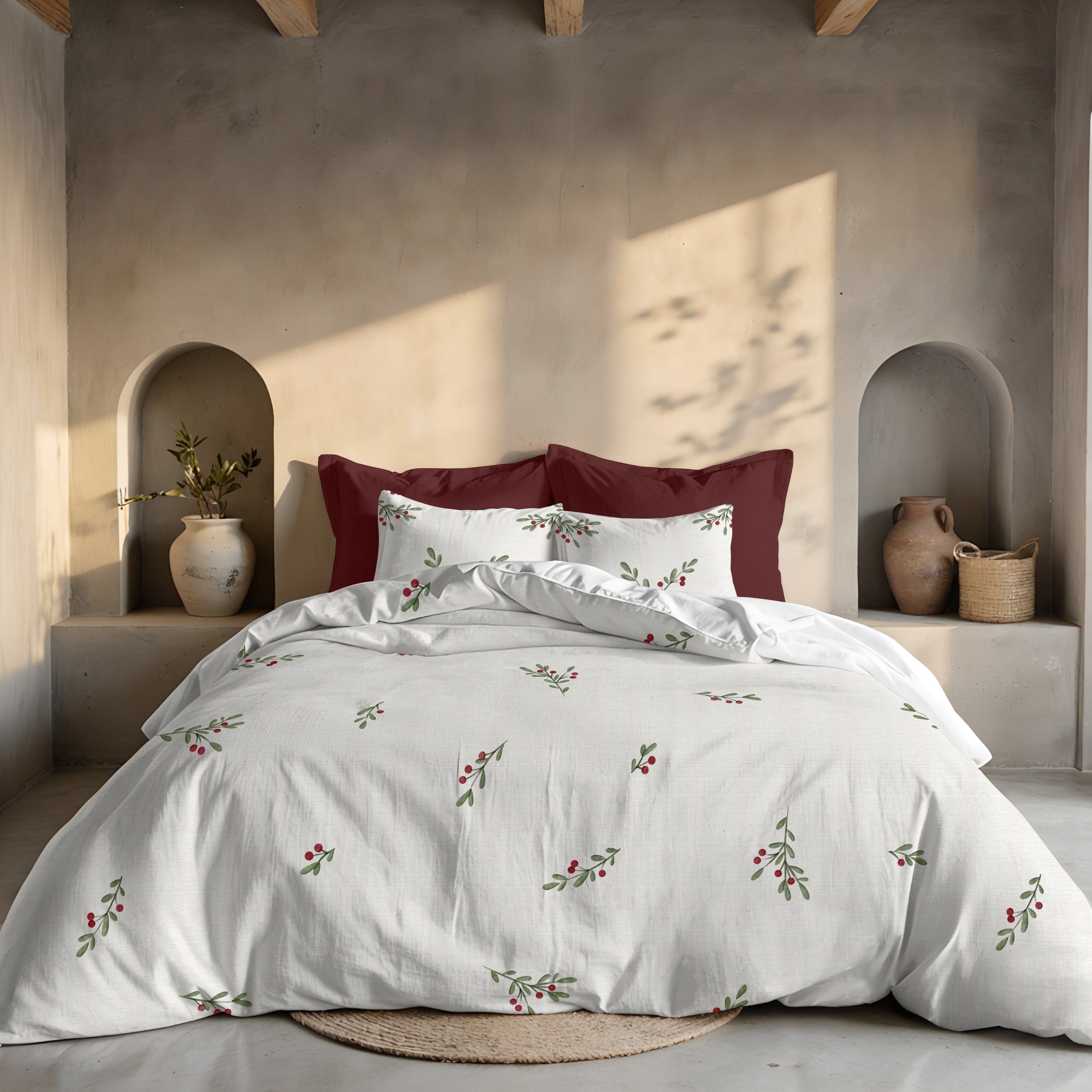 Hoe Linge Passion | Housse De Couette - 3 Pièces | 2 Personnes - 240x260 C | NARJISS
