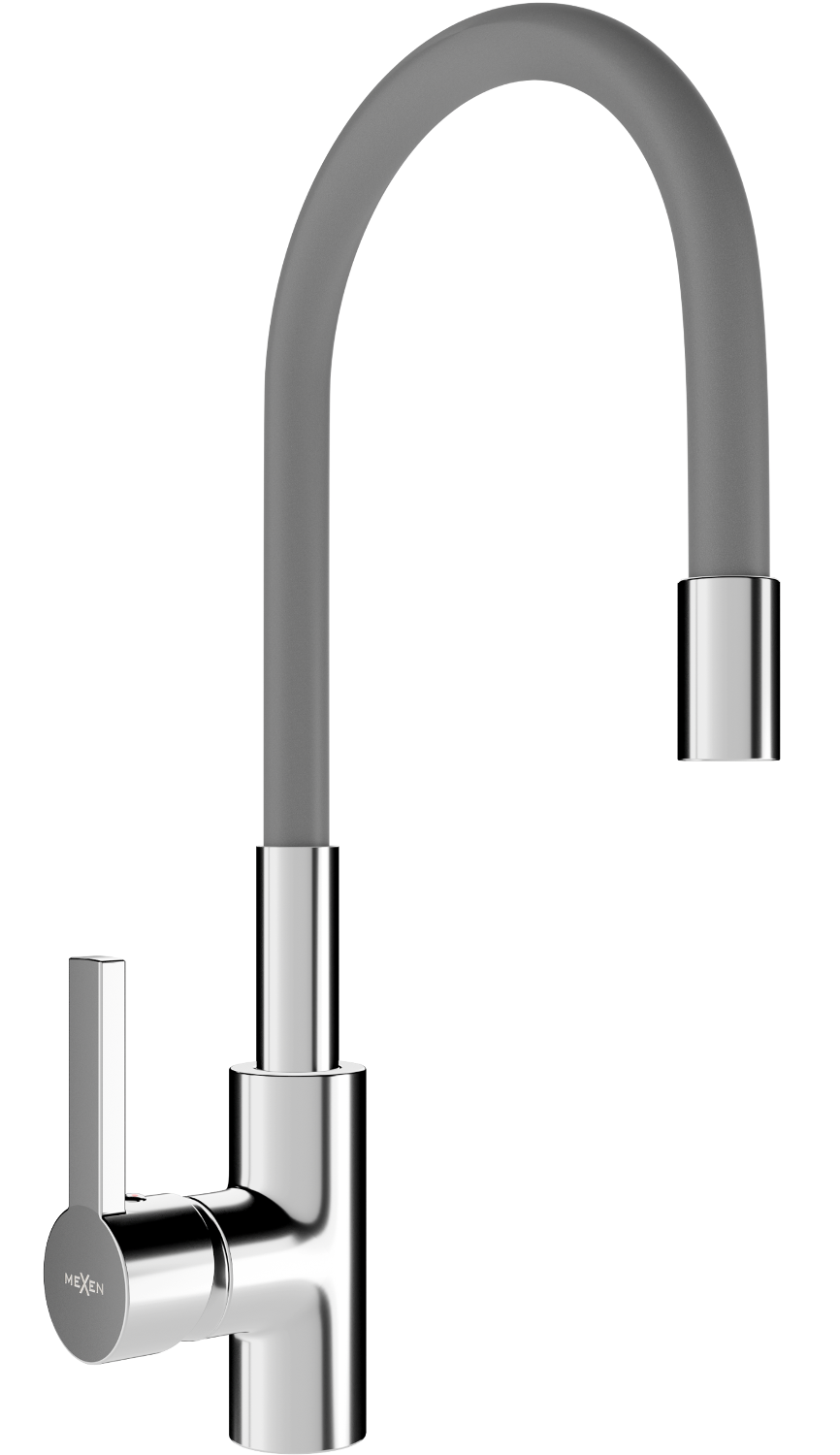 Mexen Flex bateria kuchenna, chrom/szara - 670900-06