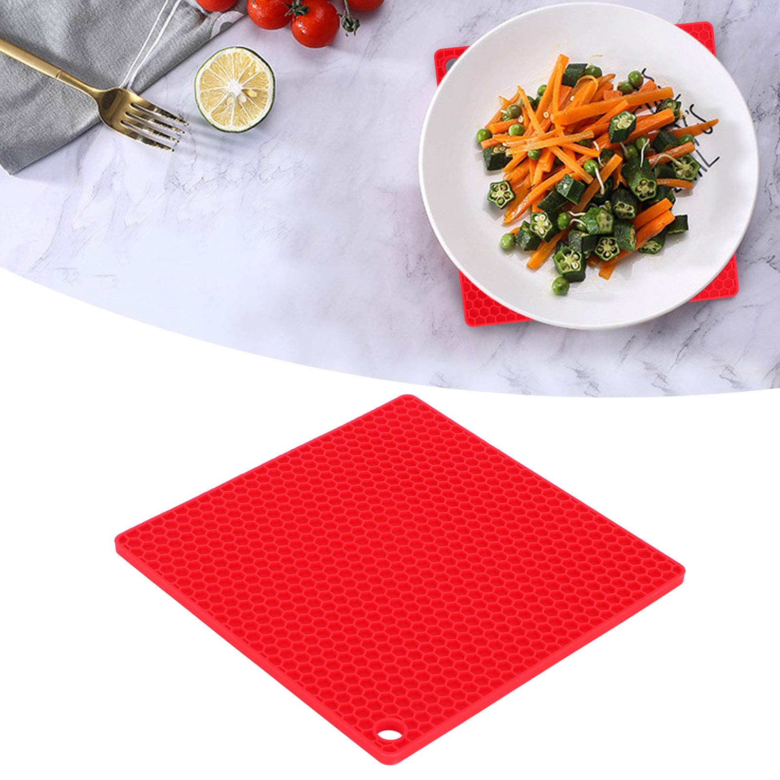 5 pezzi rotondi in silicone sottopentola, resistente al calore antiscivolo sottopentola in silicone sottopentola piastra riscaldante tappetino termico in silicone tappetino in