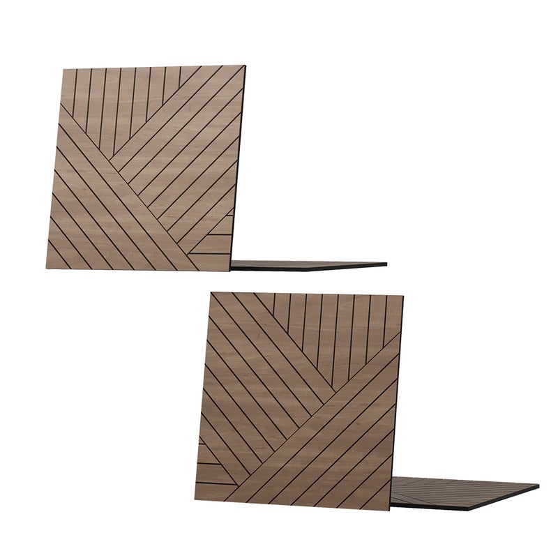 Vicco Panele ścienne , Dąb, 4 sztuki, lewa + prawa