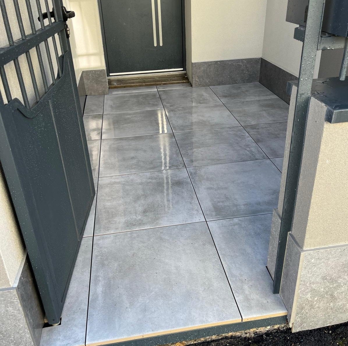 Dalle extérieure GRISE l.60xL.60 cm - Epaisseur 20 mm - 8