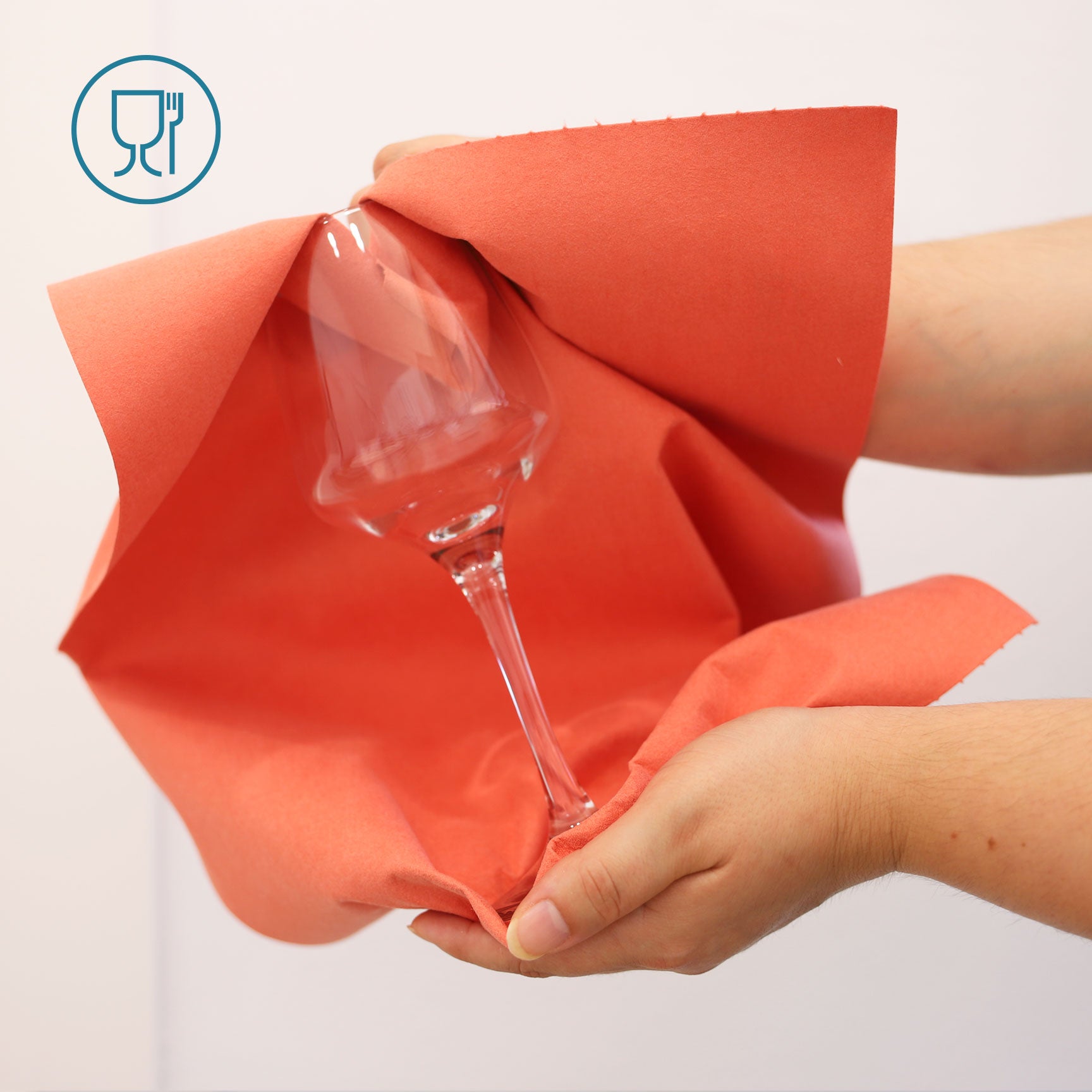 MAYA Bayeta Microglass con Precorte. Para Vajillas y Cristales. No Deja Marcas Muy Absorbente y Secado Rápido. 100% Microfibra. Rollo 6 Uds (Rojo) - 5