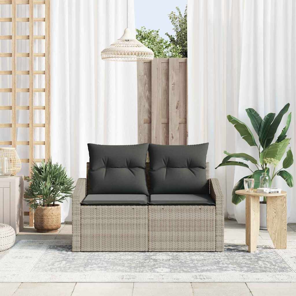 Sofa Ogrodowa z poduszką 123 x 62 x 69 cm polirattan vidaXL