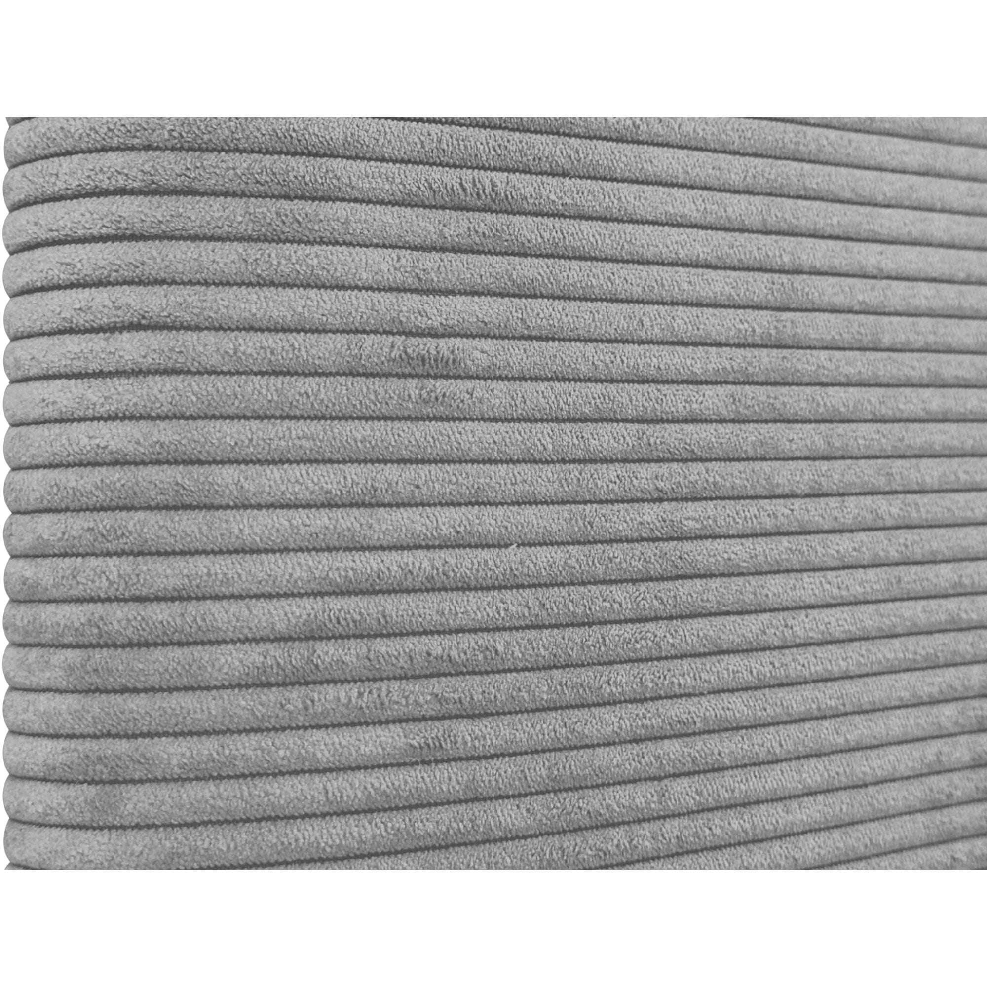 DHOME Cabecero Tapizado en Pana con Patas Redondeado para Pared Acústicos Cabeceros Absorbentes Cabezal Cama Dormitorio (Gris, 160cm) - 6