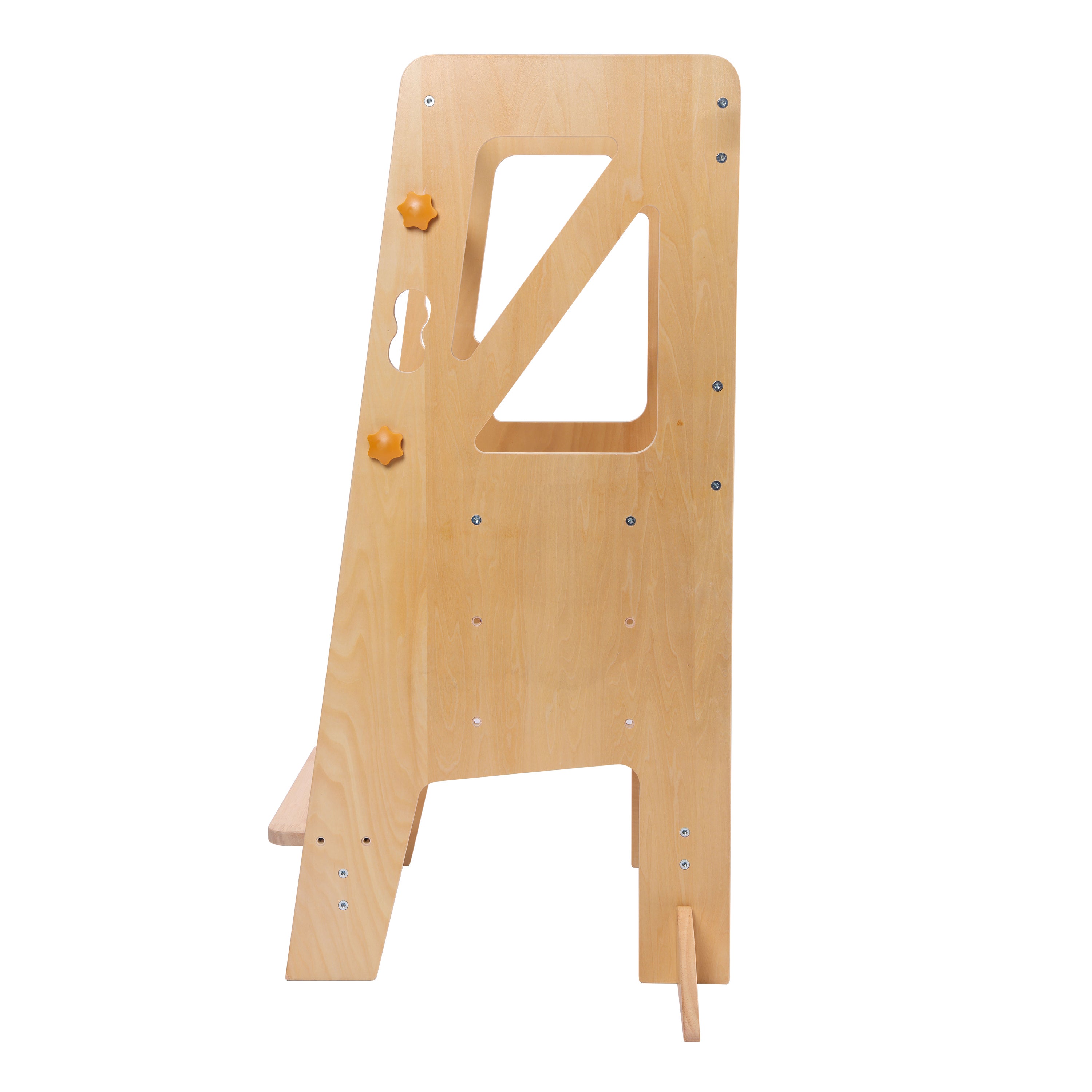 Sunny Liv Tour d'orientation couleur naturelle | Tour d'apprentissage pour enfants | Plateforme réglable en hauteur avec 3 niveaux | 44 x 40 x 90 cm - 2