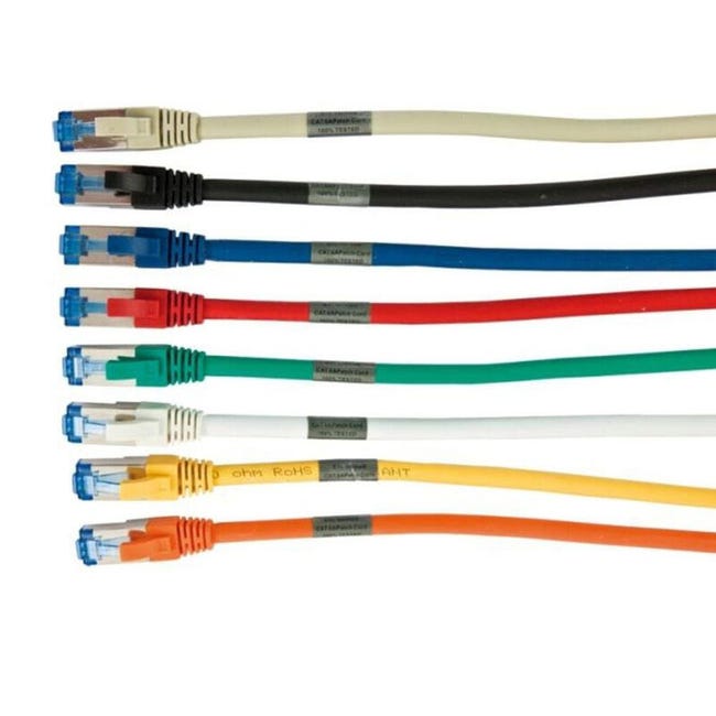 Cavo Rete Rj45 Sftp 3m Cavo Di Rete Cat 6 - 10 Cavi Patch Colorati Da 3 Metri Per Connessioni Ultra Veloci Cavo Rete Rj45 3m - Foto 8