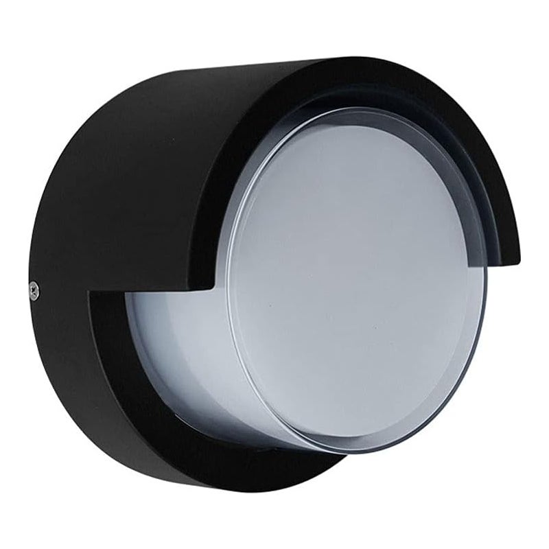 Wodoodporna zewnętrzna lampa ścienna, reflektor wpuszczany na werandę, patio, do ogrodu i na balkon (ciepłe światło 3000 K)