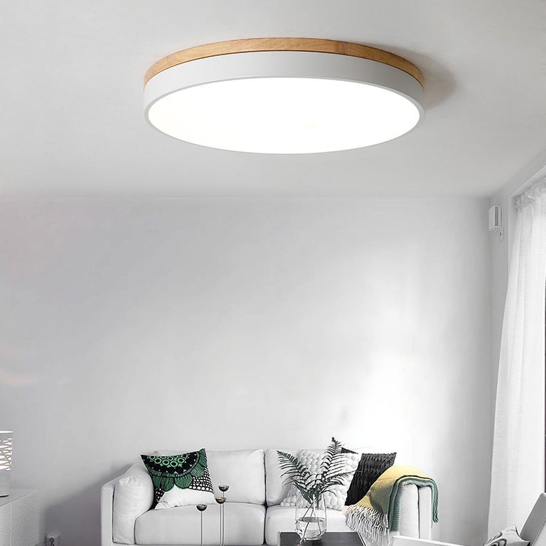 Plafoniera LED, plafoniera moderna rotonda in metallo 36W, 3 temperature di colore, 40cm, bianco - 2