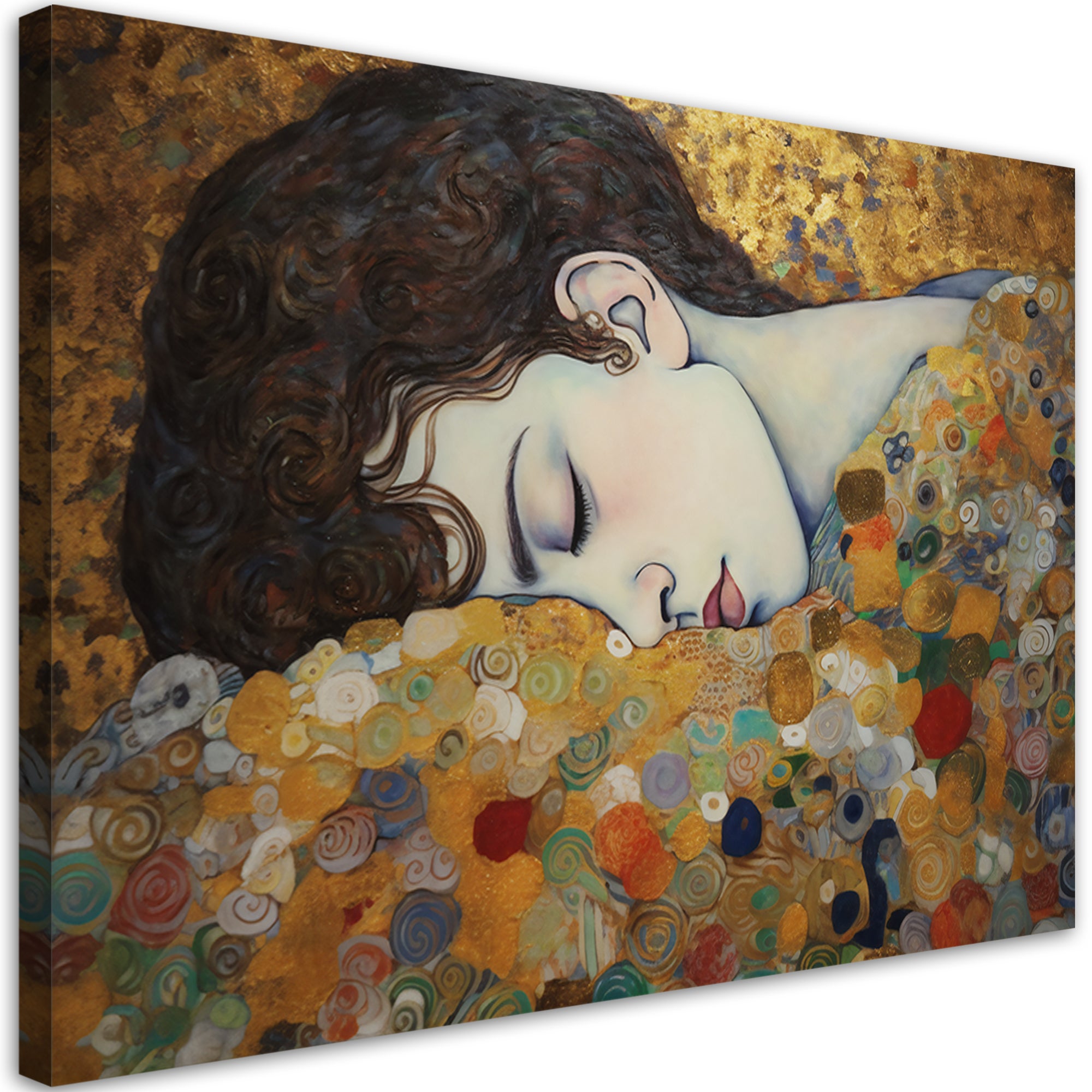 Obraz na płótnie, Portret kobiety - G. Klimt 120x80