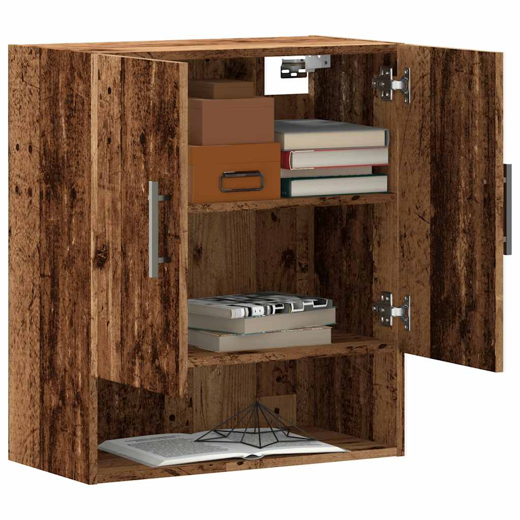 Armario de pared madera de ingeniería madera vieja 60x31x70 cm - 3