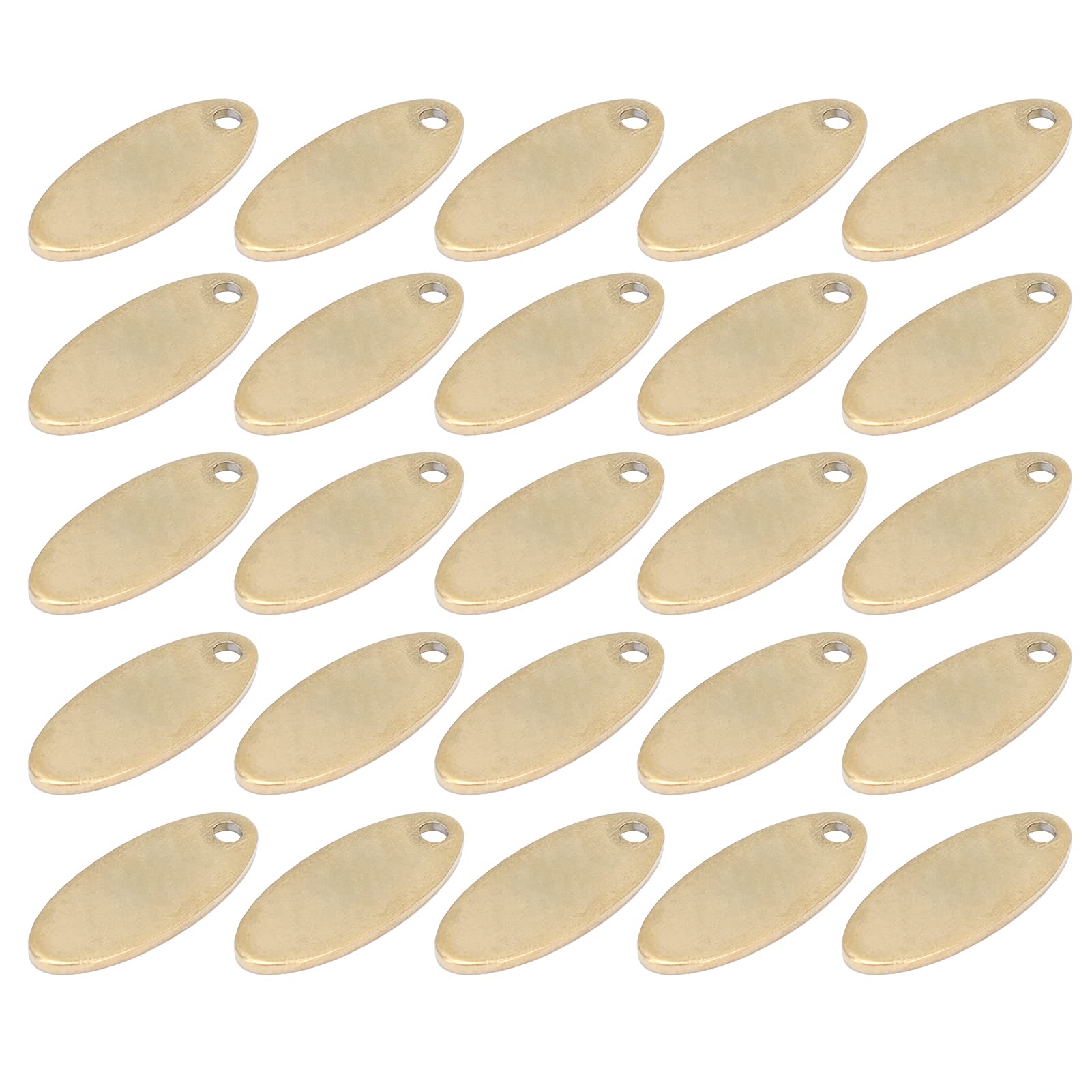 20 Pezzi Targhette Per Cani In Acciaio Inox - Ciondoli Vuoti Per Portachiavi Fai Da Te | Rotonde E Quadrate - Foto 8