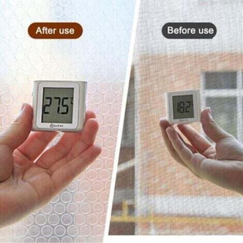 Rideaux isolants thermiques et phoniques 100x100cm, rideaux coupe-froid, rideaux de séparation pour climatiseur salon/chambre - 3