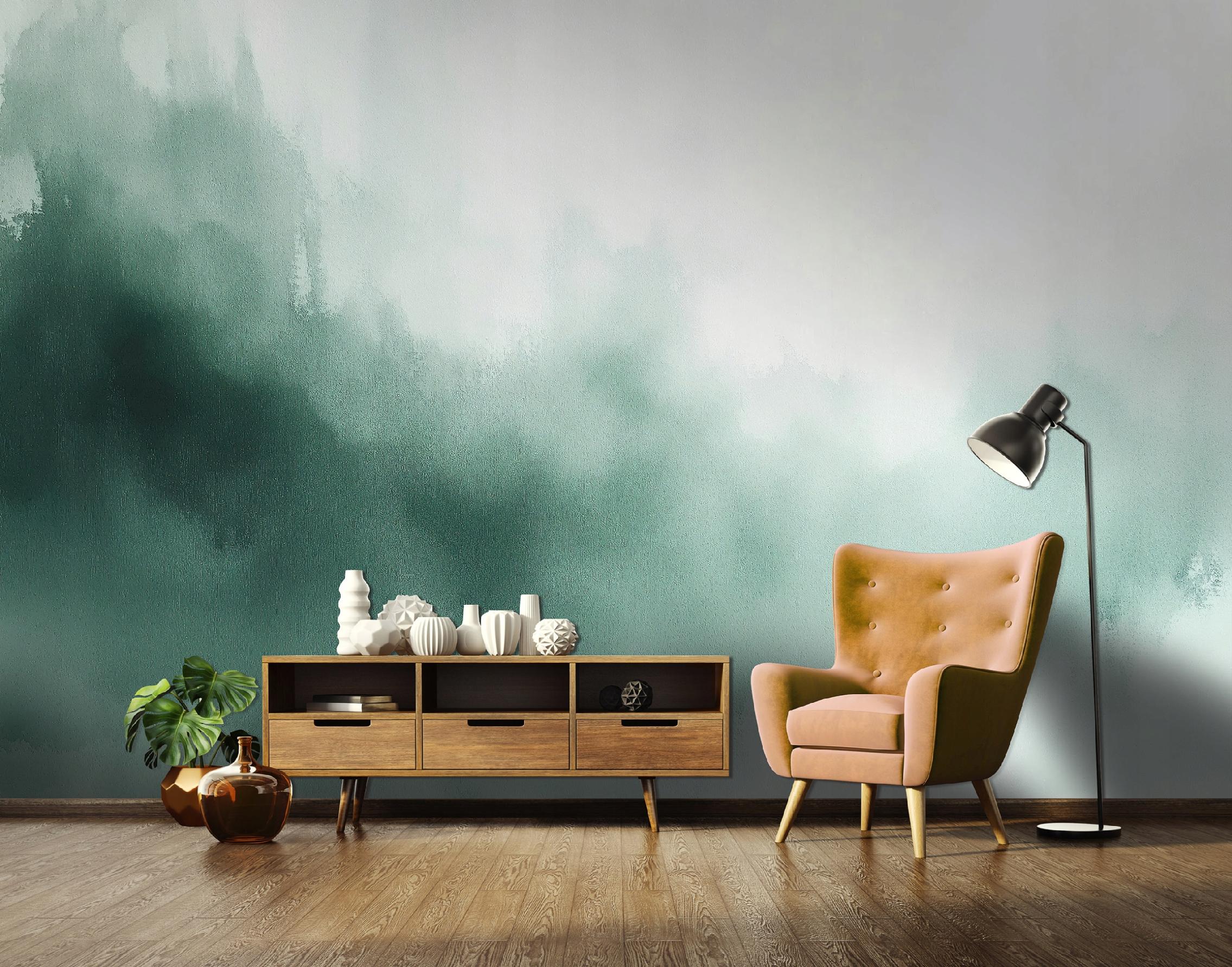 Fototapeta Beton Loft Zielony Abstrakcja 250x175 cm Tapeta Do Sypialni Salonu Kuchni Na Flizelinie