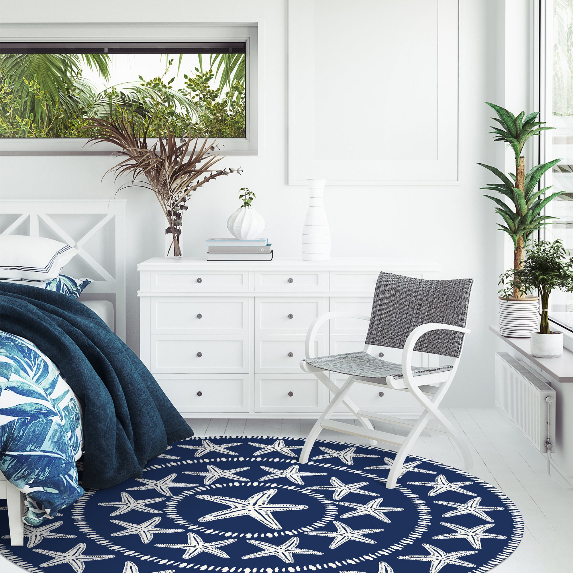 Tapis Rond Tortue De Mer 80 Cm – Thème Océan, Doux Et Antidérapant, Lavable En Machine, Pour Salon, Chambre, Entrée - 4