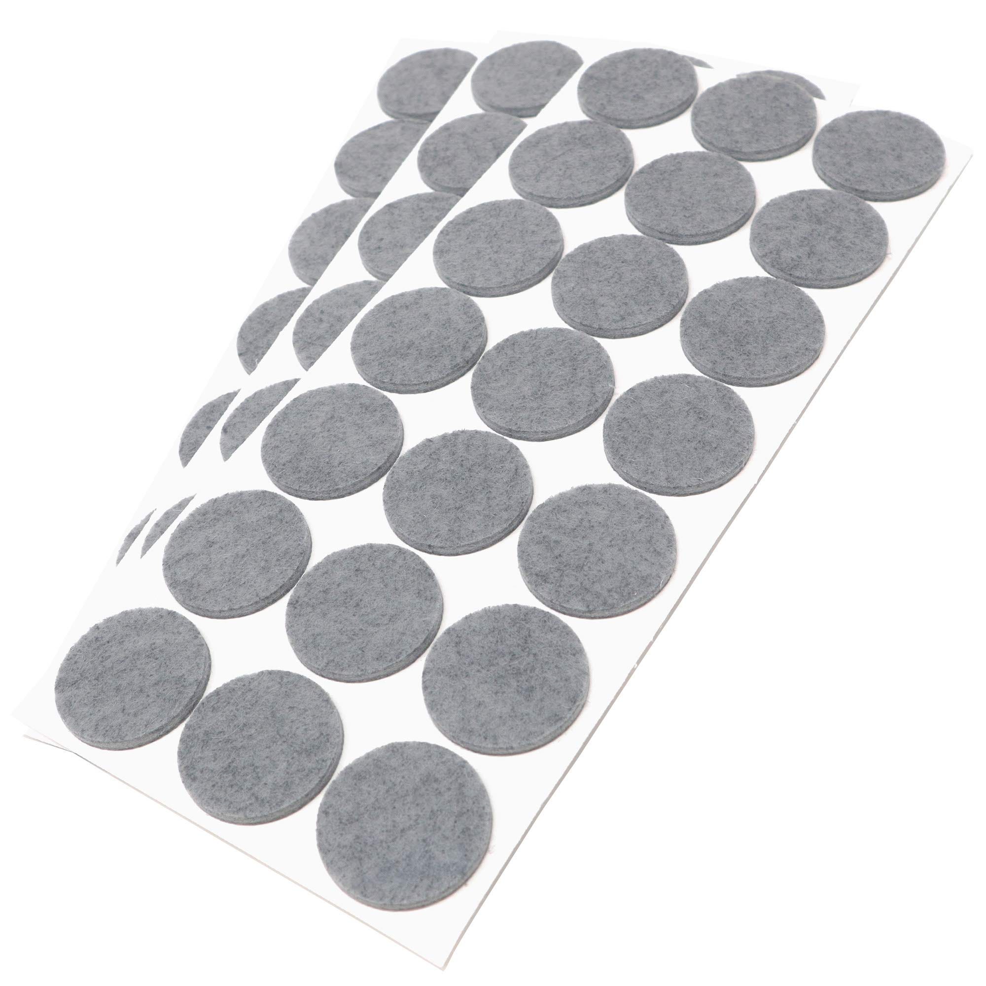 Feltrini Mobili Adsamm® / 63 X Feltrini Autoadesivi/Grigio/ø 30 Mm/Rotondo/piedini Per Mobili In Feltro Da 3.5 Mm Di Spessore/pad Protettivi Per Arredi Feltrini Per Mobili