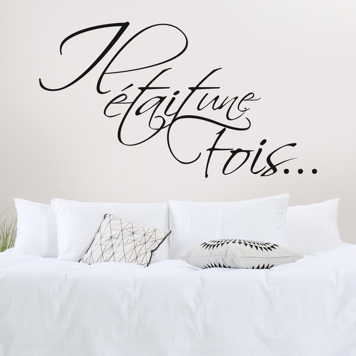 Sticker Mural Personnalisé Princesse "Il était Une Fois" - Décalcomanie Pour Chambre De Fille