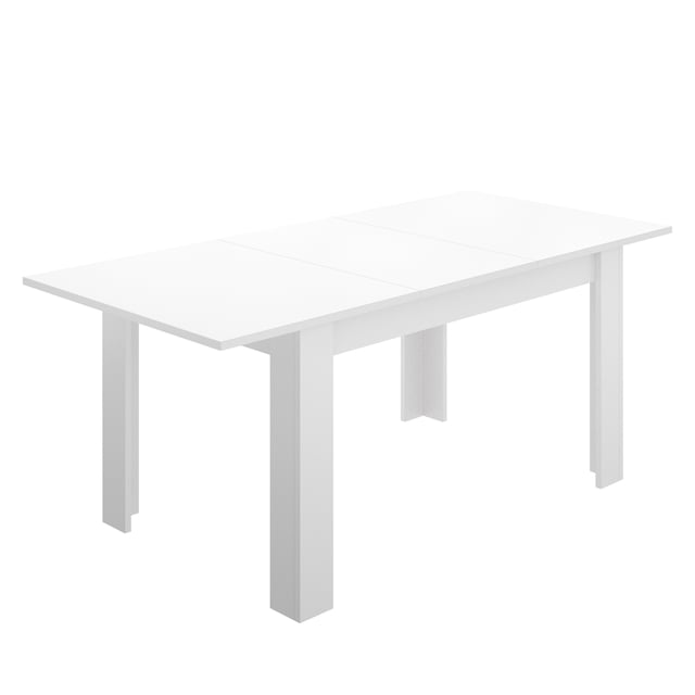 Mesa Comedor Dany Blanco Brillo 77x140-190x90 cm | Mesa Comedor Extensible