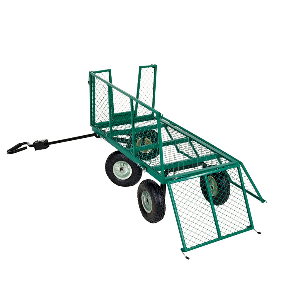 Remorque de jardin grillagée WERKA PRO pneus gonflables 300 kg - 3
