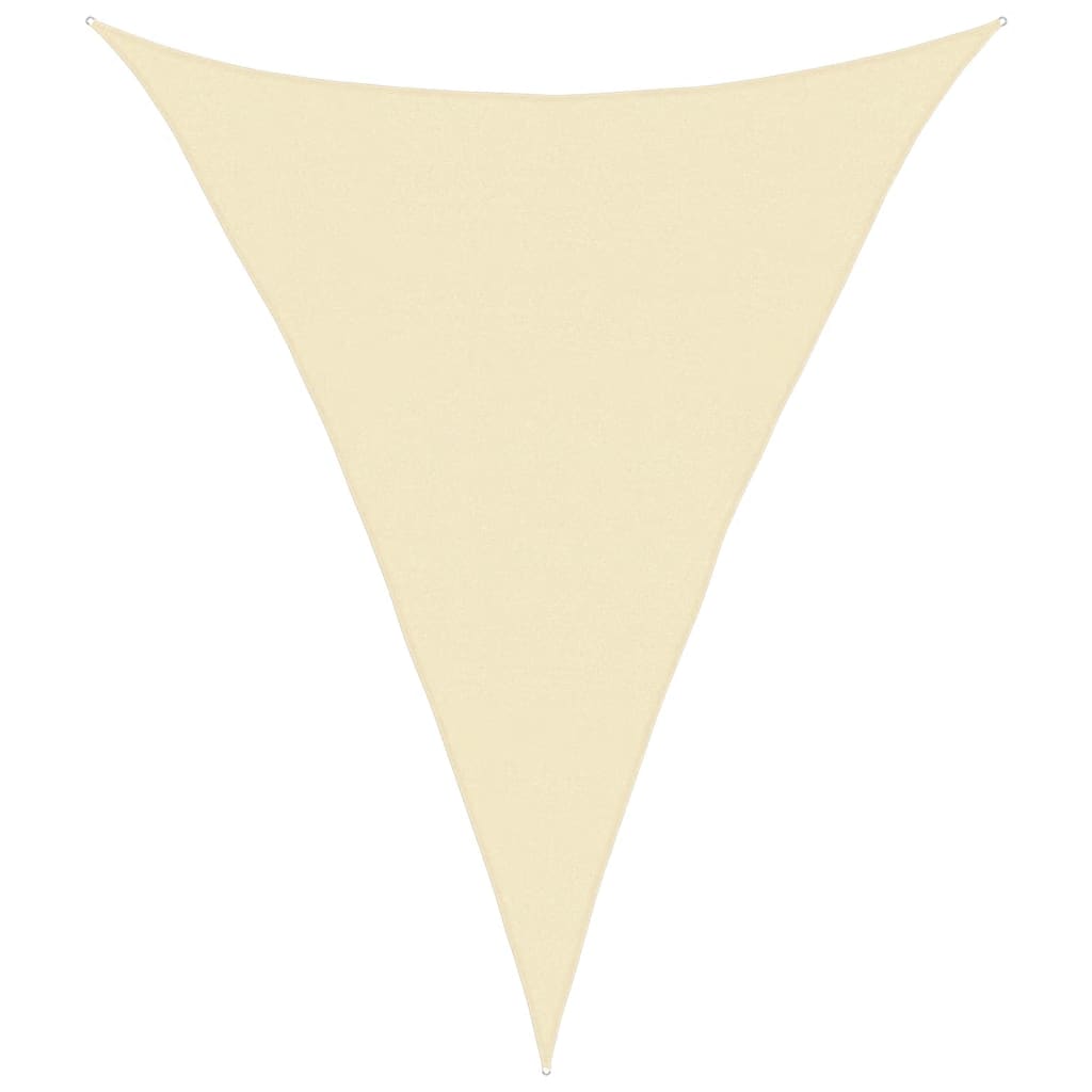 Żagiel przeciwsłoneczny 160 g/m² Kremowy 4 x 5 x 5 m HDPE