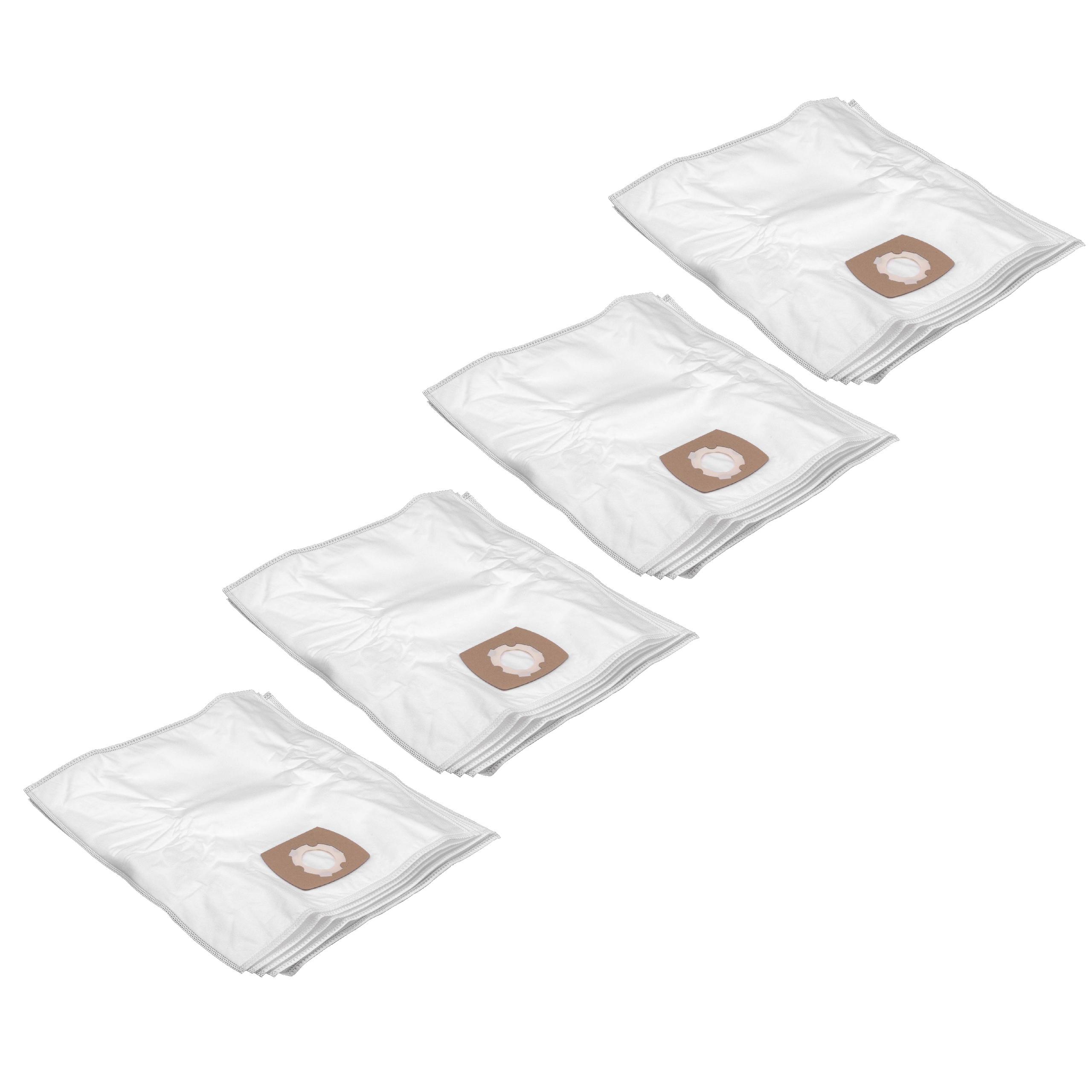 vhbw 20x Sacs compatible avec Privileg 040.549, 140.391, 099.493, 282.913, 214.853, 285.913 aspirateur - 24,9cm x 21,9cm blanc - 2