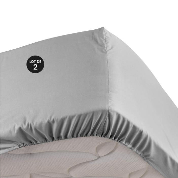 Lot De 4 Draps King Size Violet Italian Luxury - Microfibre Ultra Douce, Collection Maison