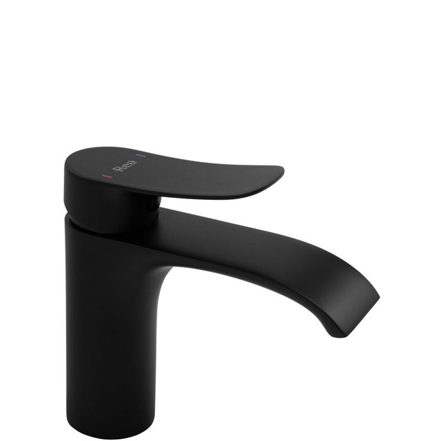 Bateria umywalkowa Rea Dart czarna Niska