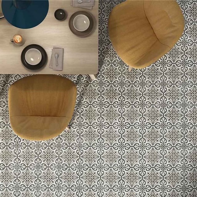 Carrelage sol/mur effet carreau ciment CENTURY DUBLIN L.20 x l.20cm