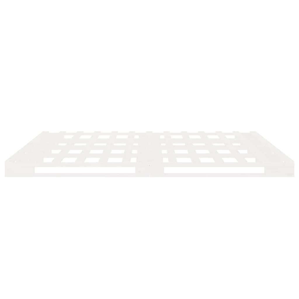Cadre de lit sans matelas en bois massif de pin blanc pour la chambre, 180 × 200 cm - 8