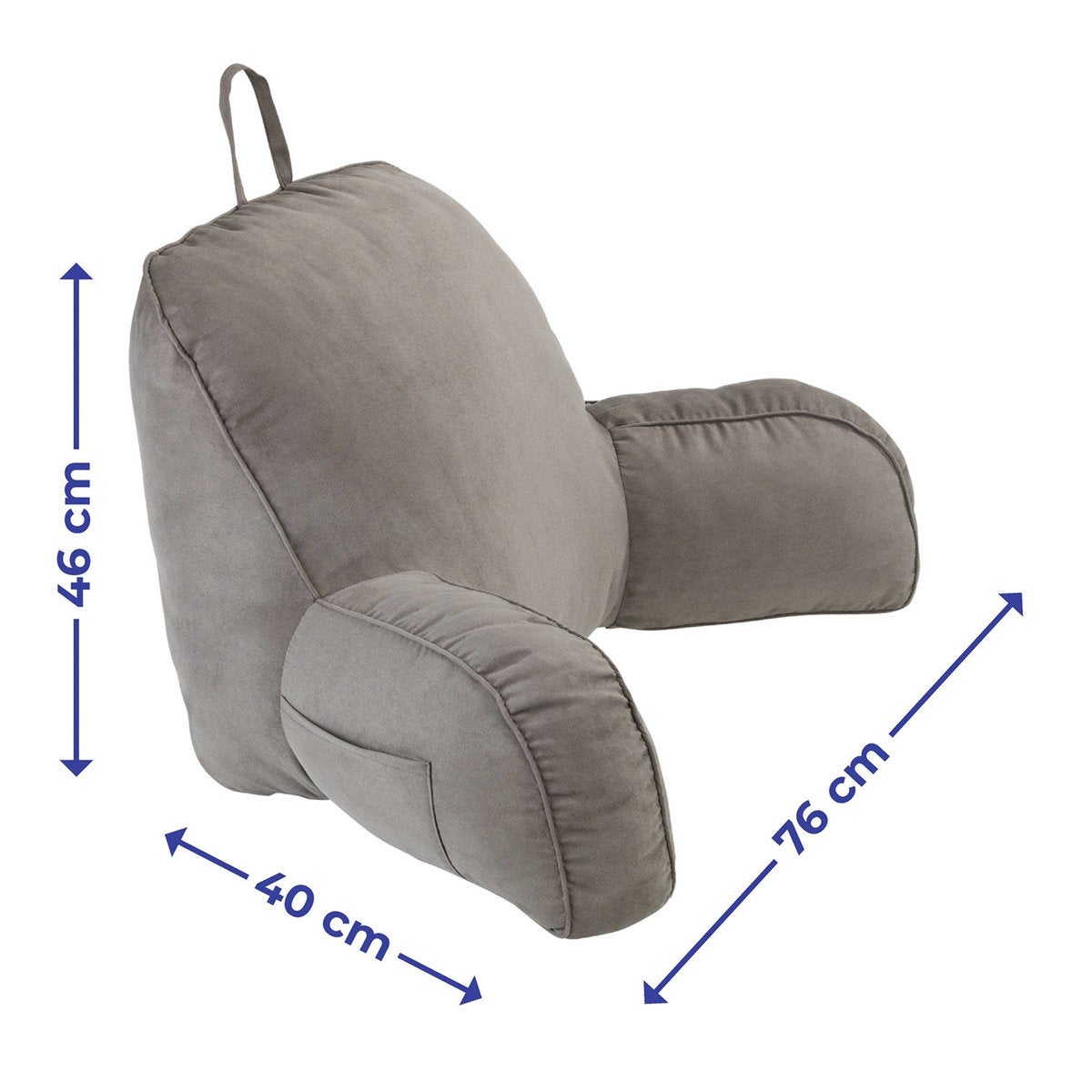 Coussin de lit confortable avec poche pour téléphone, télécommande, Maximex - 4