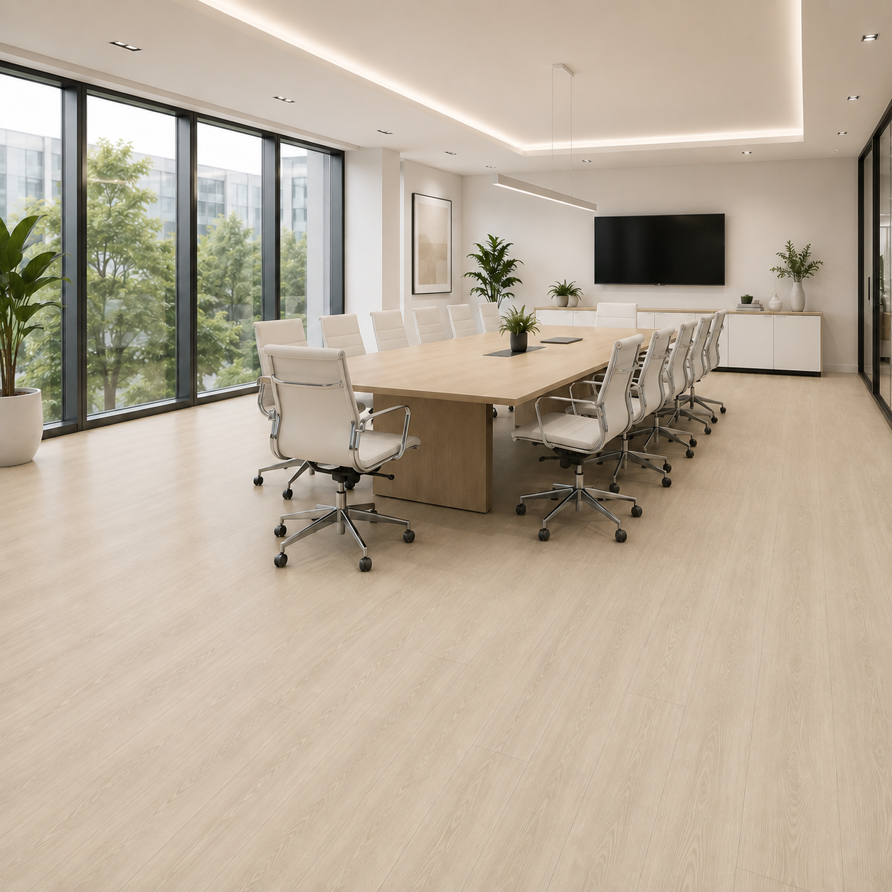Arquiservi® - SPC XL Suelo vinílico Roble Rey【2,23 m²】- 5,7 mm - Uso comercial y oficinas | Resistente y estable | Cálido y silencioso - 6