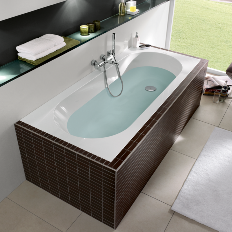Baignoire droite 160 x 75 VILLEROY ET BOCH Oberon Quaryl - 9