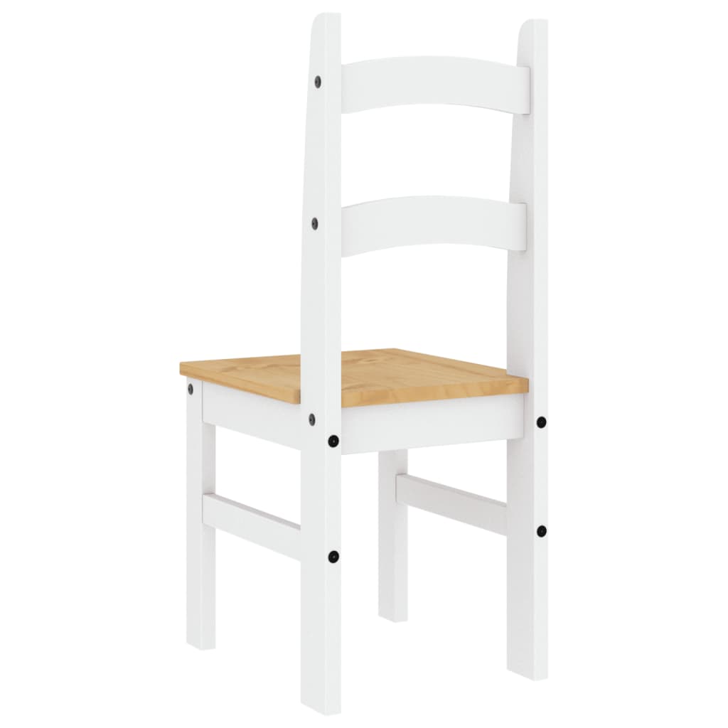 Sillas de comedor 2 uds madera maciza pino blanco 40x46x99 cm vidaXL - 7