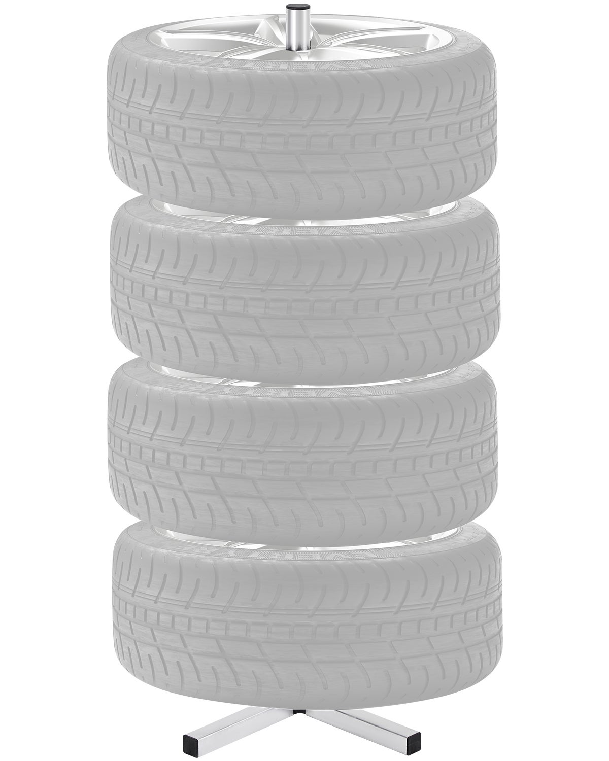 Support De Rangement Pour Pneus Avec 4 Roues – Idéal Garage, Atelier, Abri Voiture – Facile à Déplacer, Robuste Et Pratique - 8