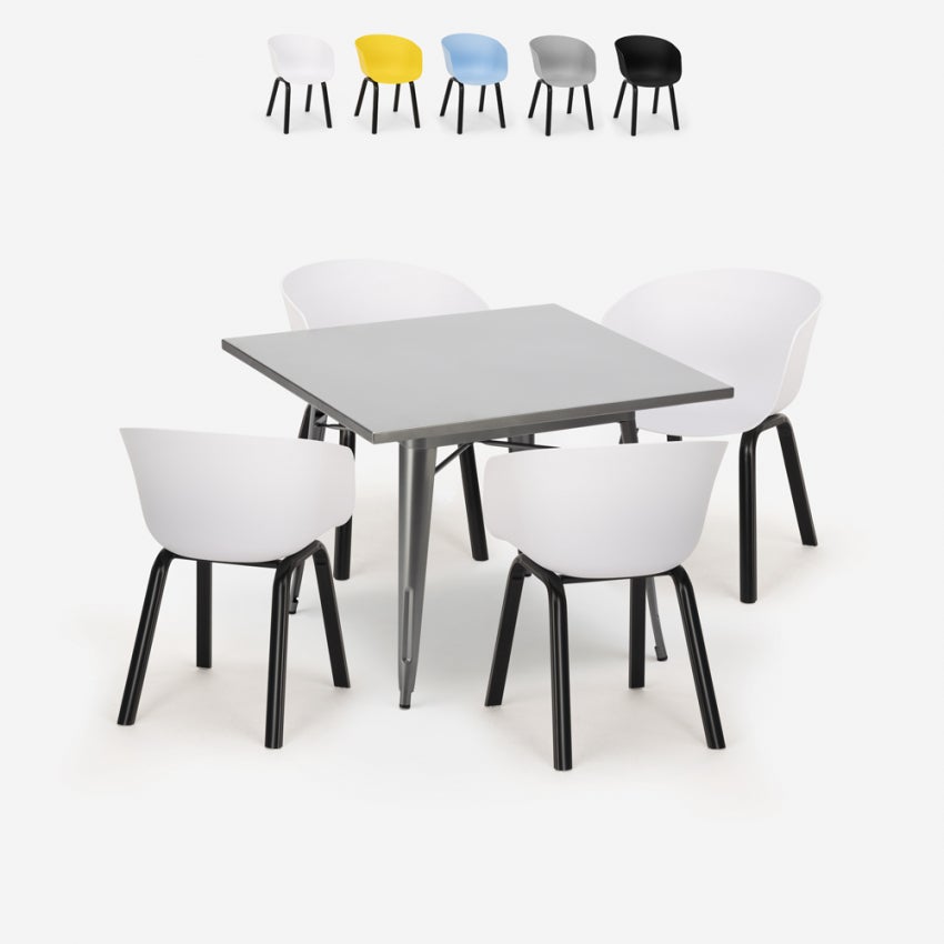 IKayaa – Ensemble table et chaises à manger – 4 personnes | Leroy Merlin