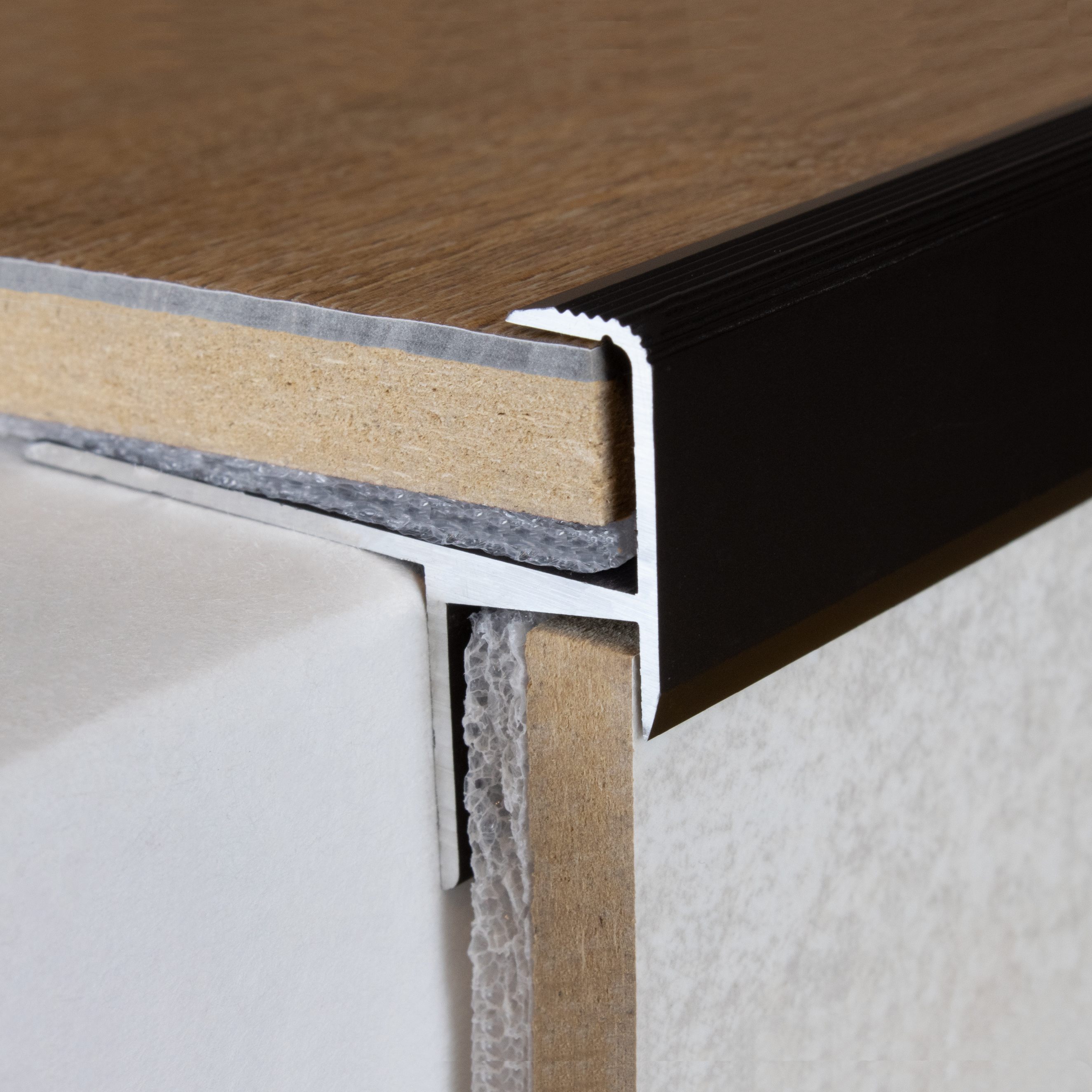 PROVISTON Profilé pour nez de marche Cornière en aluminium 33 x 133 x 1000 mm Argenté - 4