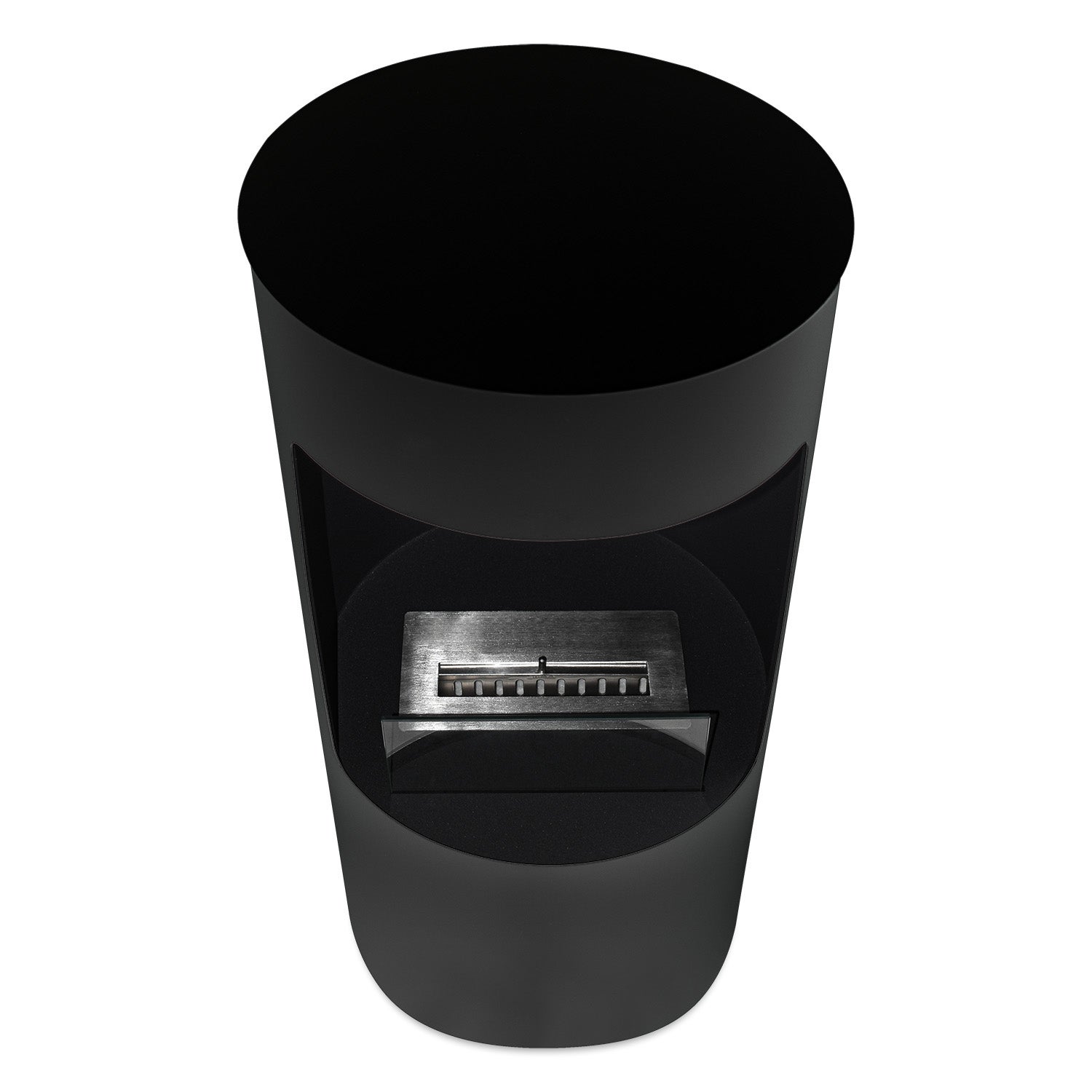 Giulio Cesare - Chimenea de bioetanol de pie con quemador de 1,5L Color negro. Ø40x80 cm - 3