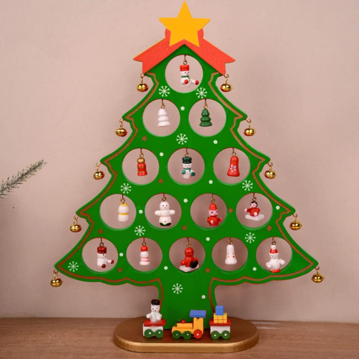 Sapin artificiel de table (H45 cm) Ipswich décoré Vert - Décoration de table de fête
