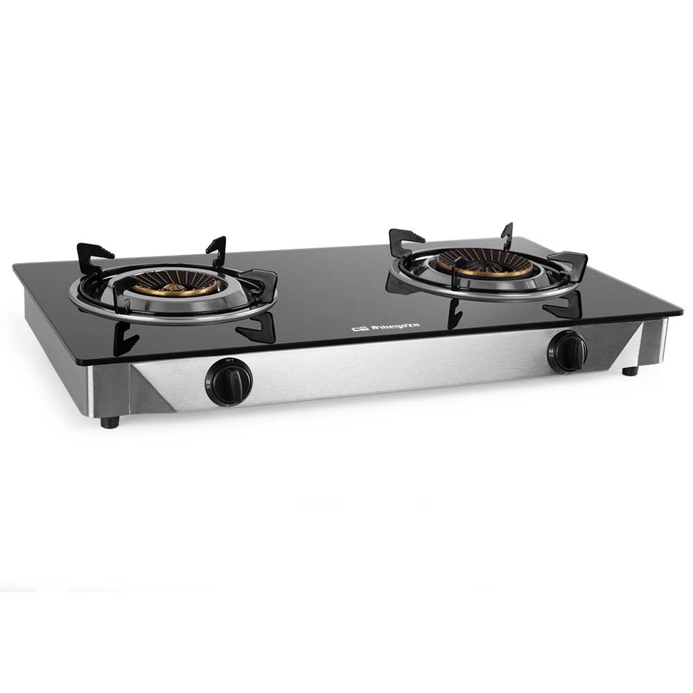 Orbegozo Hornillo A Gas Fo 2720, Cuerpo Inox, Superficie Cristal Templado, 1 Quemador 4.3 Kw, 1 Quemador 3.4 Kw - Imagen 4