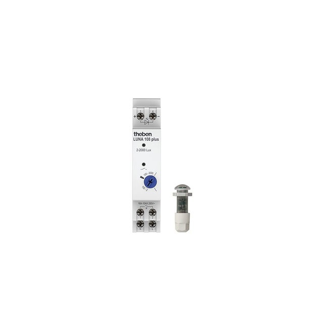 Interrupteur crépusculaire analogique LUNA 108 plus EL - 230 V - 50/60 Hz - Capteur de luminosité compris