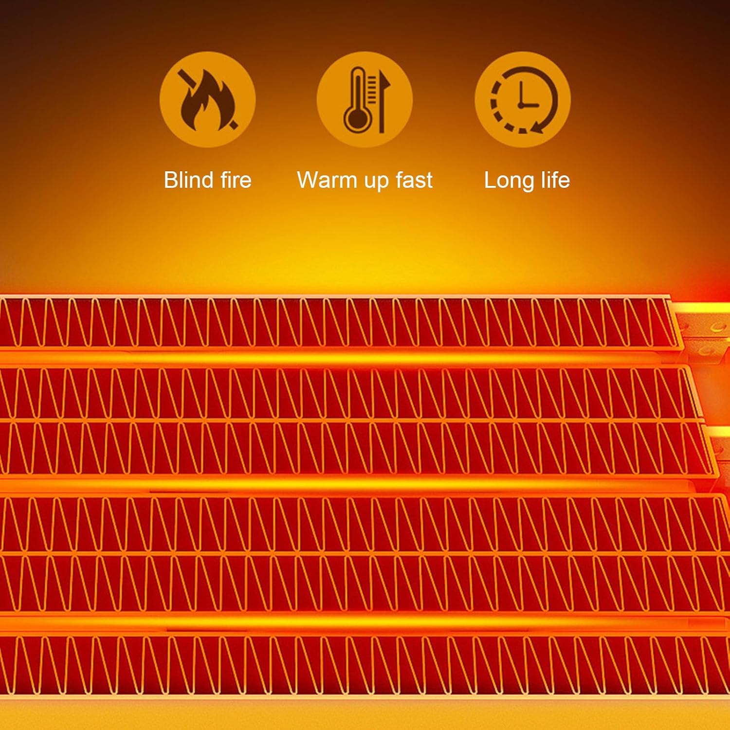 Odmrażacz samochodowy - przenośna suszarka do szyb samochodowych 12 V, szybkie nagrzewanie, odmrażanie i usuwanie zaparowania, regulacja 360 stopni z - 4