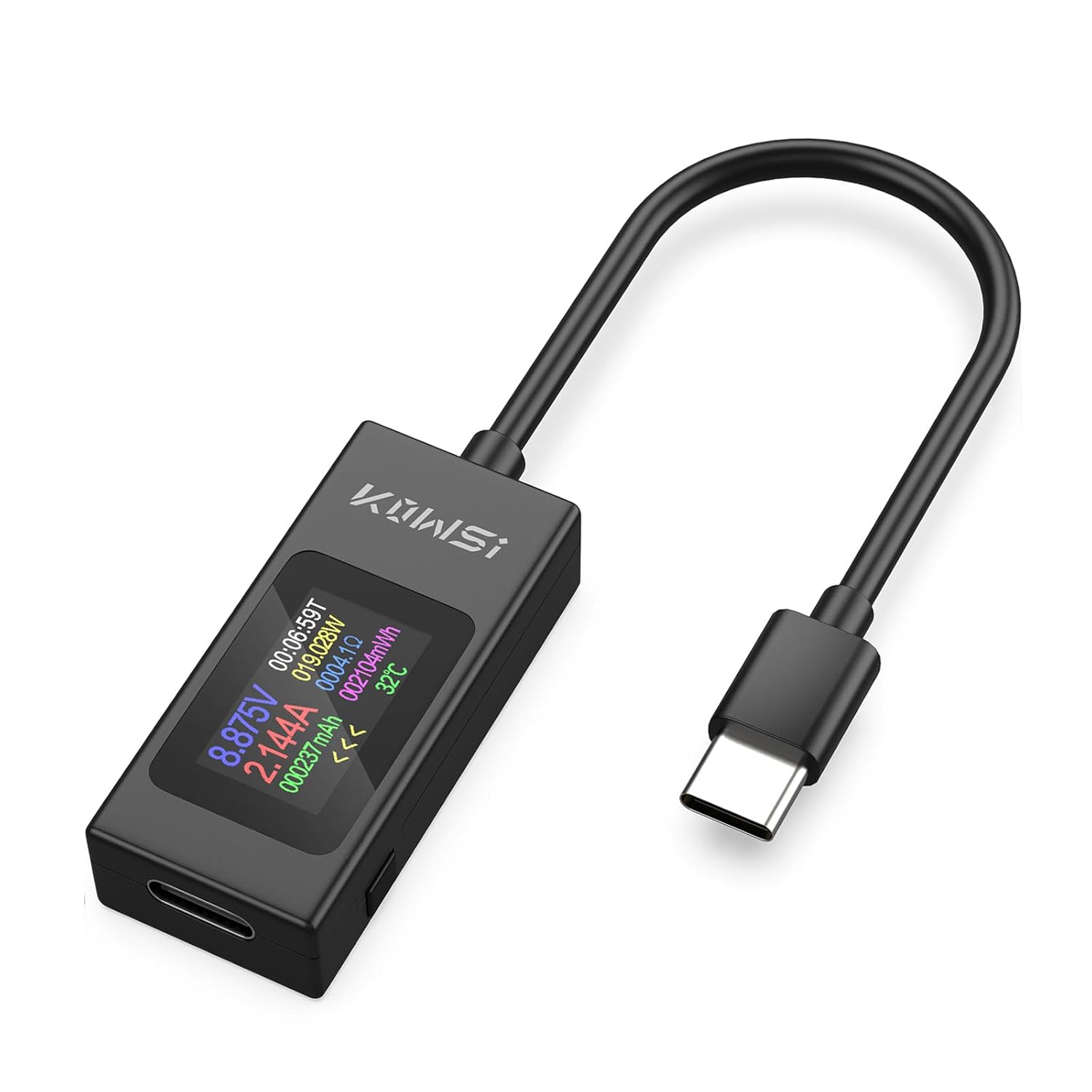 Tester USB 24 In 1 &ndash; Misuratore Di Corrente E Tensione Con Schermo IPS A Colori