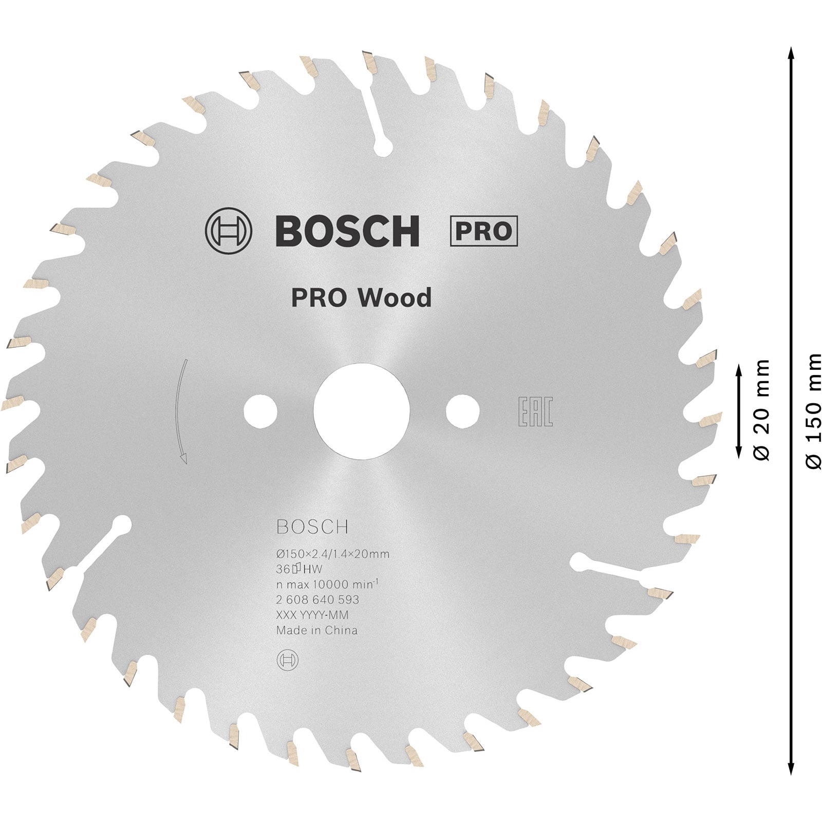 BOSCH DISCO WIDIA 150*20 36 D. - 5