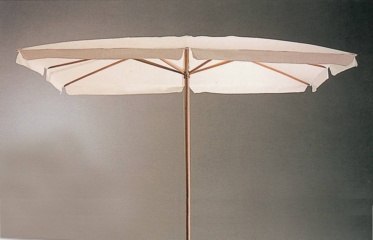 PARAGUAS MADERA 48 300X400 CM BLANCO - 2