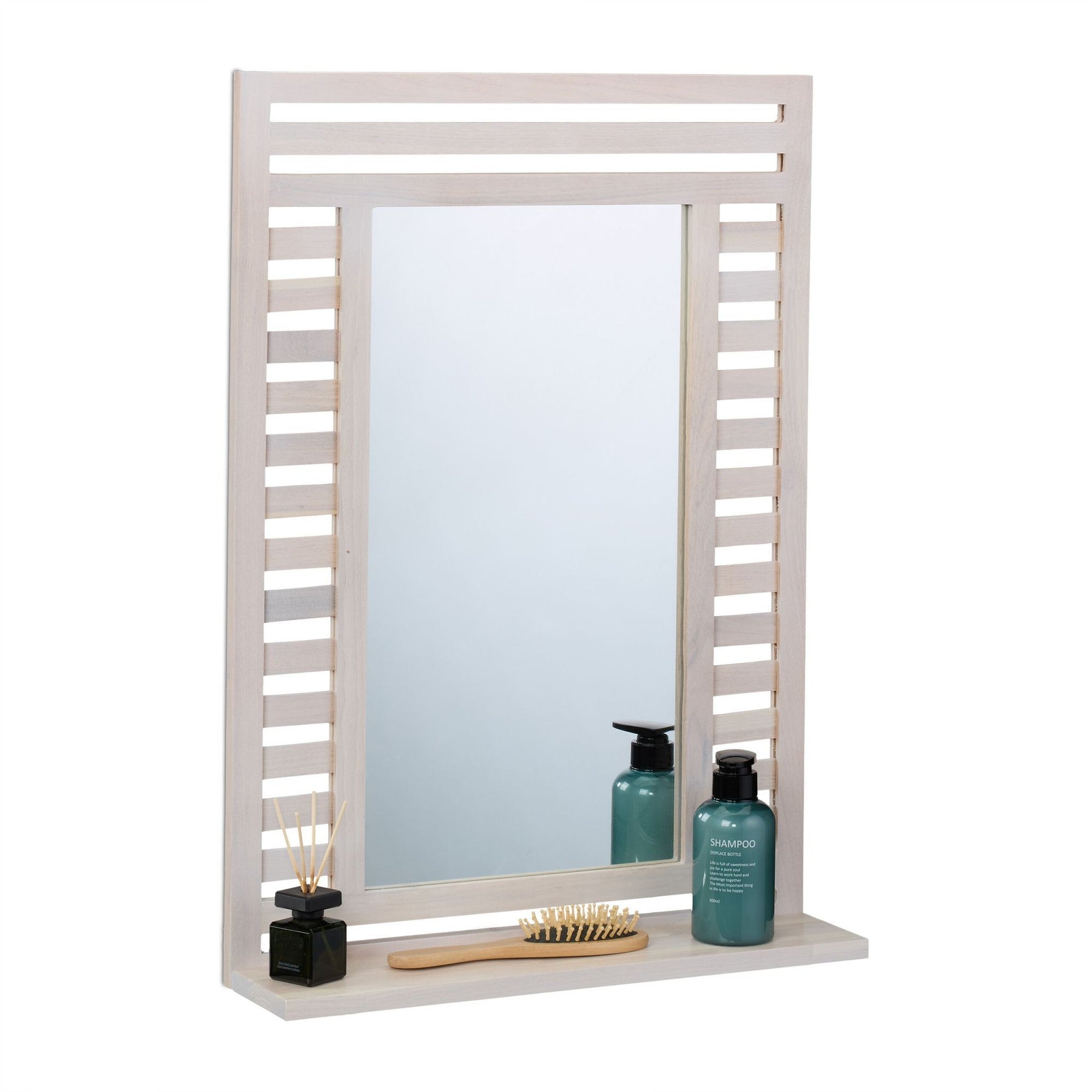 Northio Espejo De Baño Con Estante De Estilo Vintage Blanco , Leroy Merlin