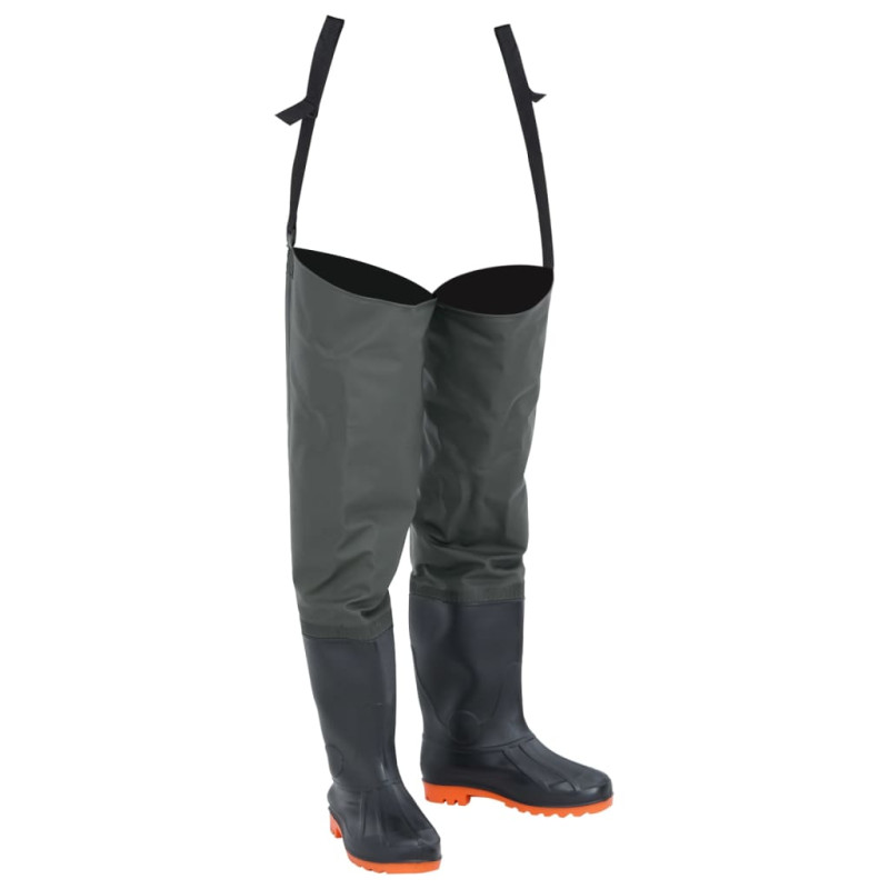 Botas altas de agua de pesca verde oscuro talla 41 v9986 Unico