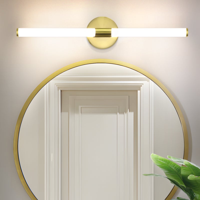 ZMH Złota lampa ścienna LED do lustra łazienkowego