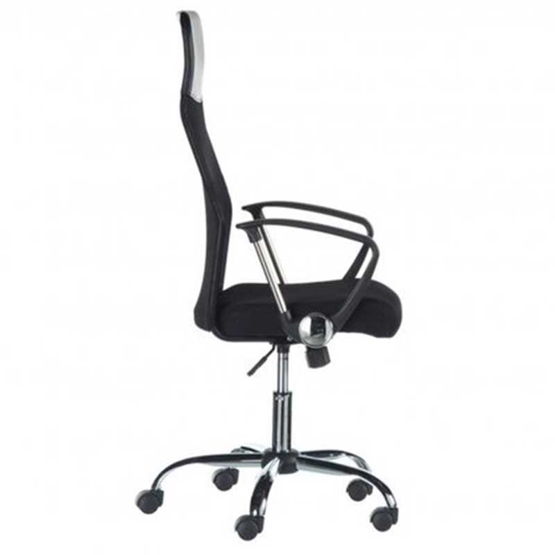 Sillón de despacho Meeting altura ajustable negro 110/120x50x50 cm - 6