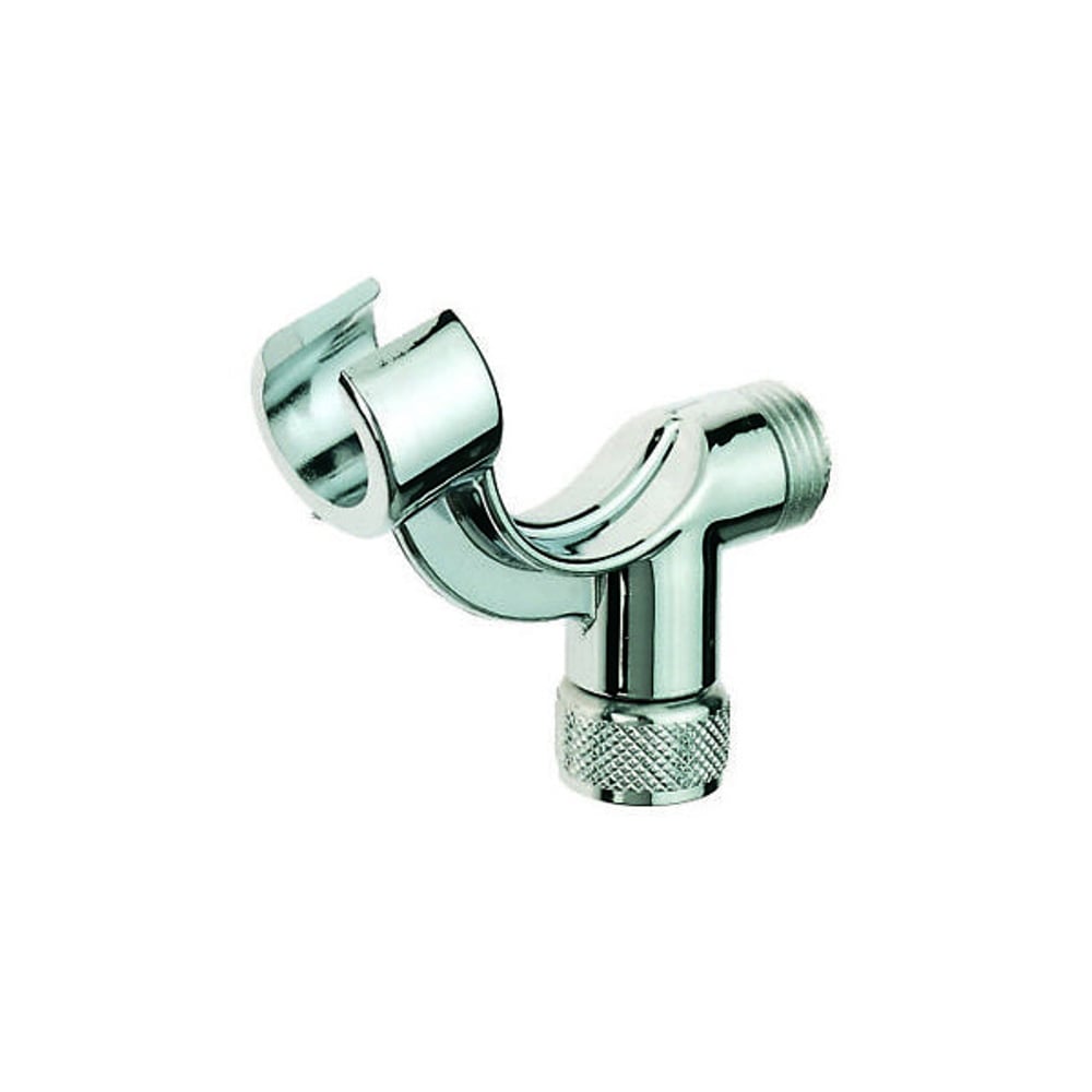 Support téléphone ABS chromé pour douchette, à fixer sur robinetterie 1/2